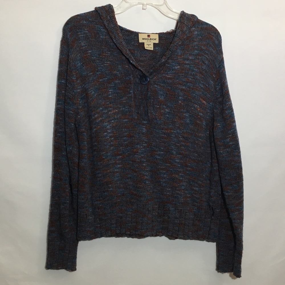 Wool rich hooded sweater